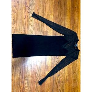 Black Dress with Mesh top